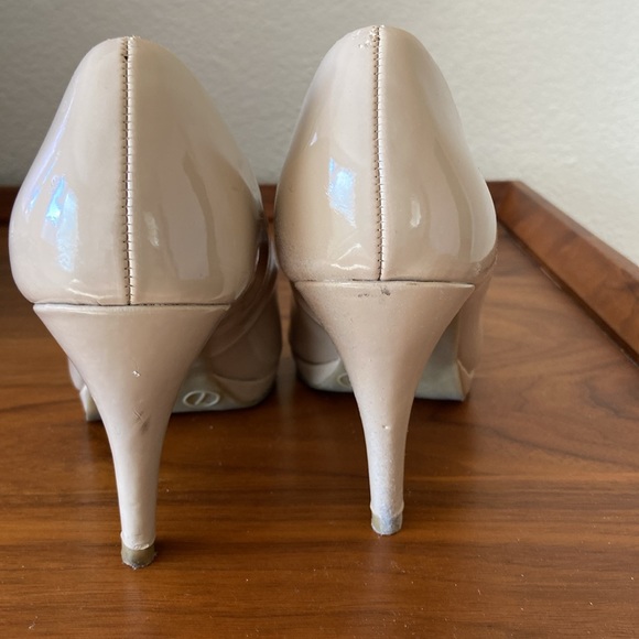 Merona peep toed shoes. Slight platform. Small scratch on top of one shoe. - Picture 3 of 5